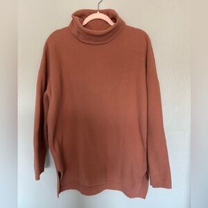 Abercrombie Women's Cozy Cowl Turtleneck Sweater - Mauve Pink Small